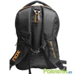 Espalda de la mochila Nox negra y naranja Espalda de la mochila Nox negra y naranja