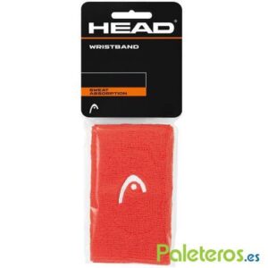 Muñequeras HEAD rojas coral