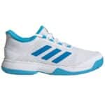 Zapatillas Adidas Adizero Club blancas y azules Zapatillas Adidas Adizero Club blancas y azules