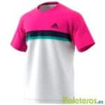 Camiseta Adidas Club Rosa-Blanca Camiseta Adidas Club Rosa-Blanca