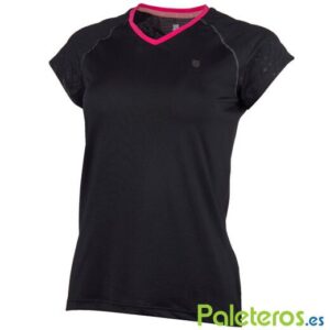 Camiseta K-Swiss Hypercourt Negra Mujer