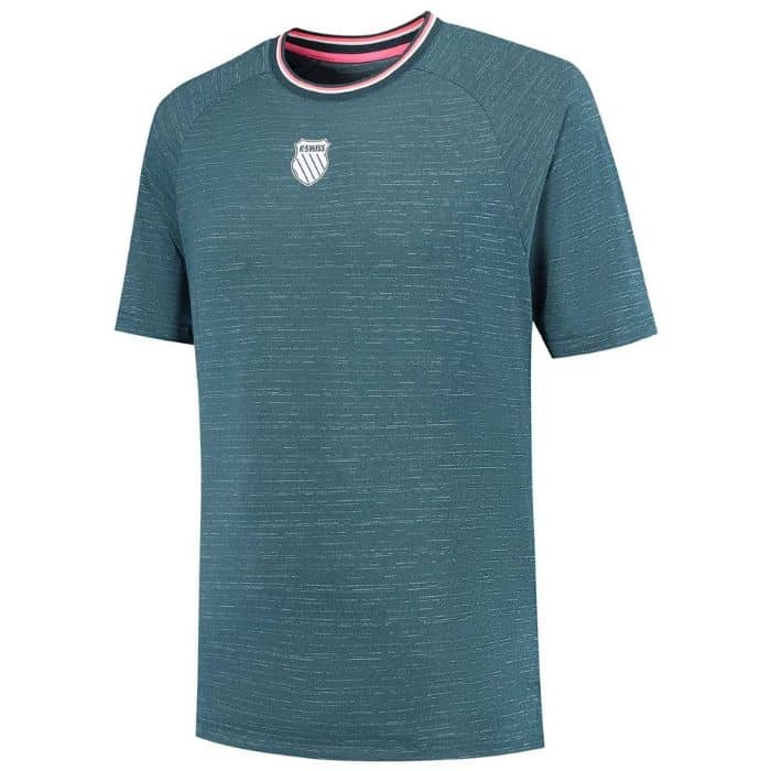 Camiseta K-Swiss Hypercourt Melange 3 gris Camiseta K-Swiss Hypercourt Melange 3 gris