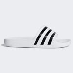 Chanclas Adidas Adilette Aqua Blancas Rayas Negras