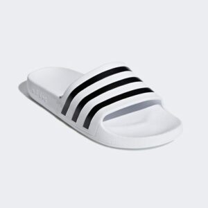 Chanclas Adidas Adilette Aqua Blancas Rayas Negras 20