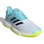 Zapatilla Adidas Solecourt M PrimeBlue diagonal
