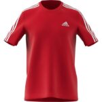 Camiseta Adidas 3 bandas Scarlet