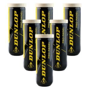 Pelotas Dunlop pack de 6 Pro padel