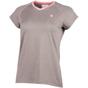 Camiseta K-Swiss Hypercourt Advantage Gris Mujer