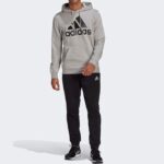 chandal adidas aeroready essentials gris y negro