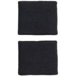 Muñequeras Adidas Negras-Azules Pequeñas 2021
