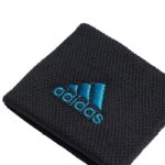 Muñequeras Adidas Negras-Azules Pequeñas 21