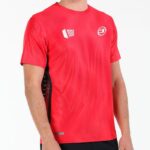 Camiseta Bullpadel Rogor Carmesí Flúor Camiseta Bullpadel Rogor Carmesí Flúor