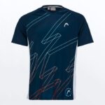 Camiseta Pádel Hombre HEAD Play Tech Azul Marino