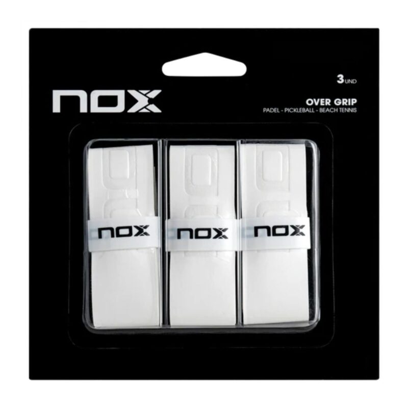 Blíster 3 Overgrips NOX Pro Lisos Blancos Blíster 3 Overgrips NOX Pro Lisos Blancos