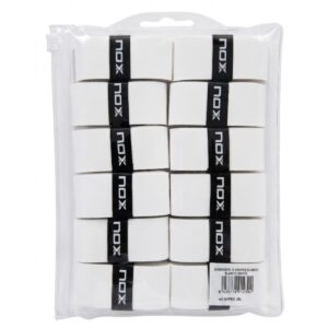 Blíster 12 Overgrips NOX Blancos Lisos