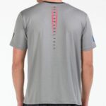 Camiseta detalle Bullpadel Redullu Gris medio
