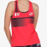 Camiseta Bullpadel de tirantes Rufran Carmesí de Mujer