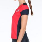 Lateral Camiseta Bullpadel Rollaz Carmesí Flúor Lateral Camiseta Bullpadel Rollaz Carmesí Flúor