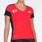 Camiseta Bullpadel Rollaz Carmesí Flúor Camiseta Bullpadel Rollaz Carmesí Flúor