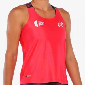 Camiseta Bullpadel Tirantes Revenga Carmesí