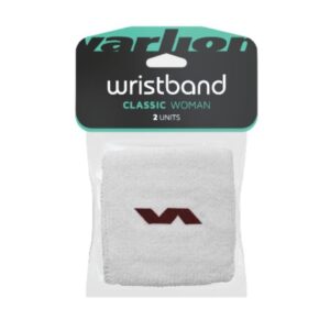 muñequeras varlion blaco-rojo de mujer