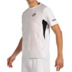 Perfil de la Camiseta color blanco Malmok de Bullpadel Perfil de la Camiseta color blanco Malmok de Bullpadel