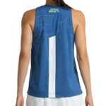 Camiseta de tirantes Bullpadel Batea Azul Oscuro Woman
