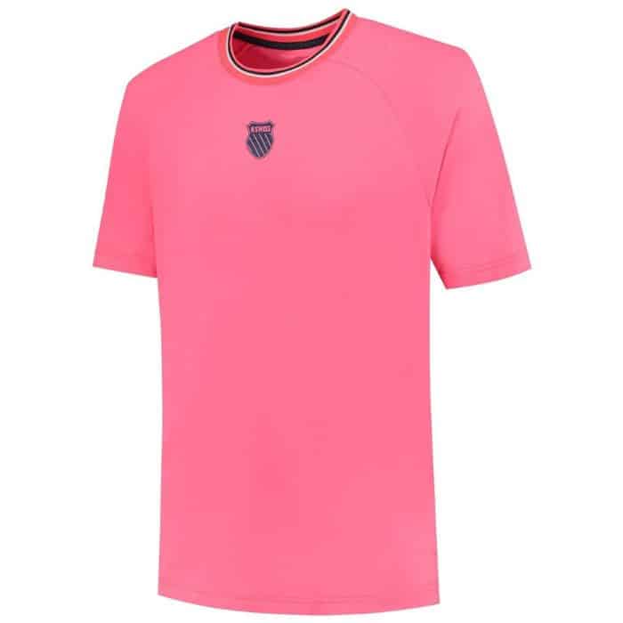 Camiseta K-Swiss Hypercourt Melange 3 Rosa Camiseta K-Swiss Hypercourt Melange 3 Rosa