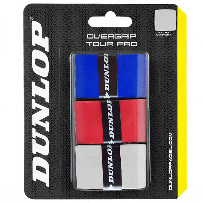 Blíster 3 overgrips lisos multicolor Dunlop