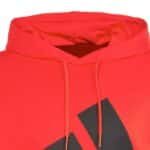 Detalle de la Sudadera Adidas Big Logo Roja