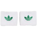 Pack dos muñequeras Adidas blancas pequeñas