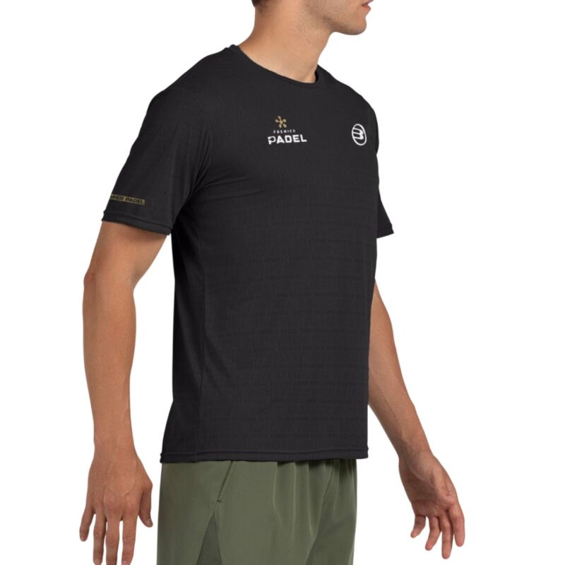 Camiseta Bullpadel Prilep Negro Premier Padel 2026