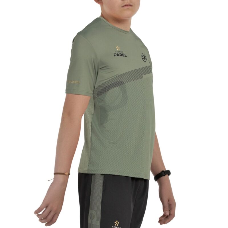 Camiseta Bullpadel Patos Junior Kaki Premier Padel 2026