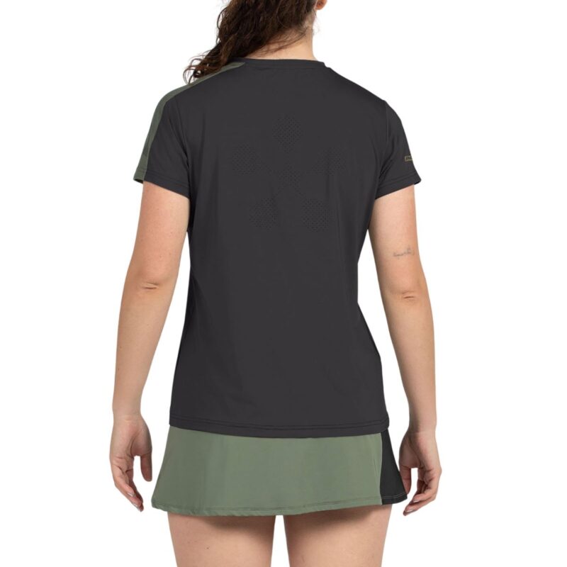 Camiseta Bullpadel Pampan Negra W Premier Padel 2026