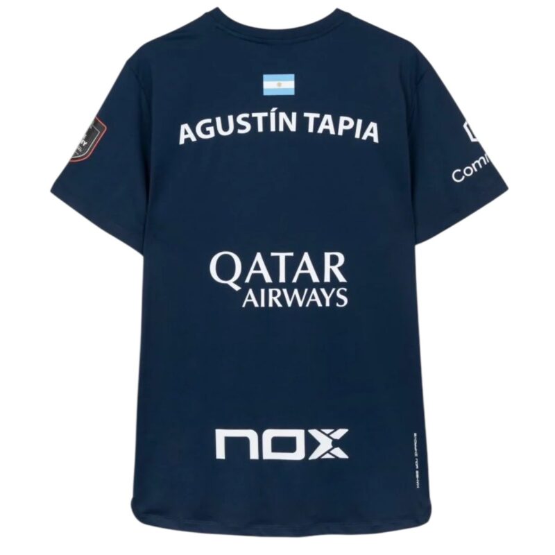 Camiseta NOX AT10 Oficial Agustín Tapia Azul Oscuro Camiseta NOX AT10 Oficial Agustín Tapia Azul Oscuro
