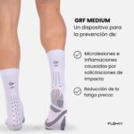 Detalles de los Calcetines Floky GRF Medium Blancos Detalles de los Calcetines Floky GRF Medium Blancos