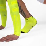 Detalle de los Calcetines Floky GRF Short Amarillo Flúor Detalle de los Calcetines Floky GRF Short Amarillo Flúor