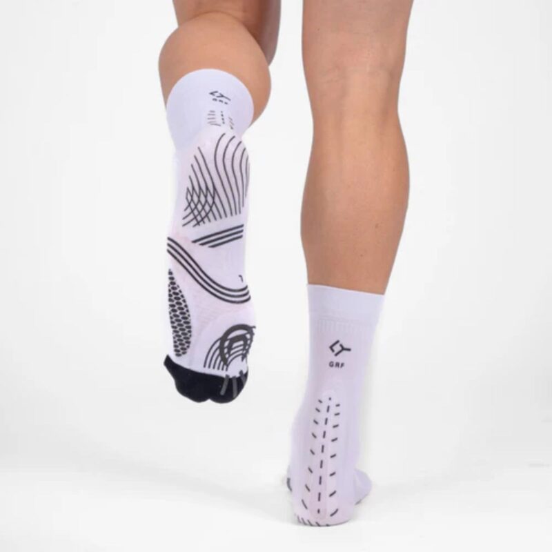Detalles de los Calcetines Floky GRF Medium Blancos