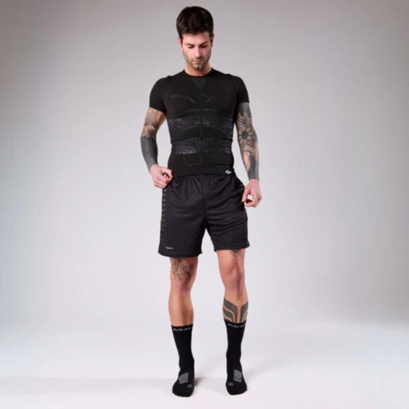 Detalle de los Calcetines Floky Run Up Medium Negros
