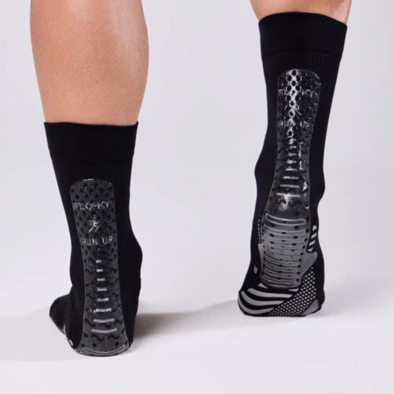 Detalle de los Calcetines Floky Run Up Medium Negros