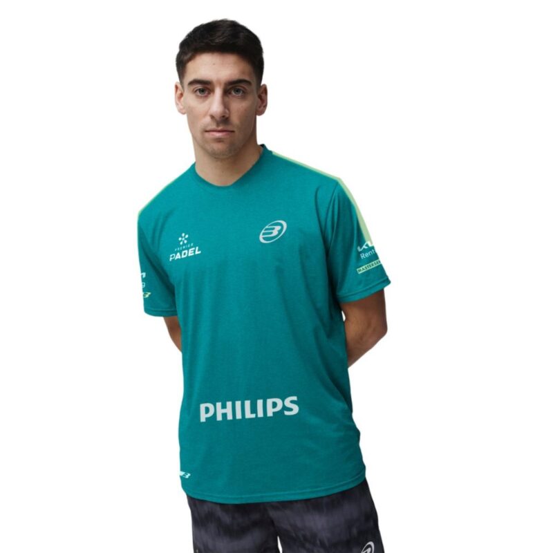 Camiseta Oficial Bullpadel Montse Di Nenno Verde Azulado Vigore 26V