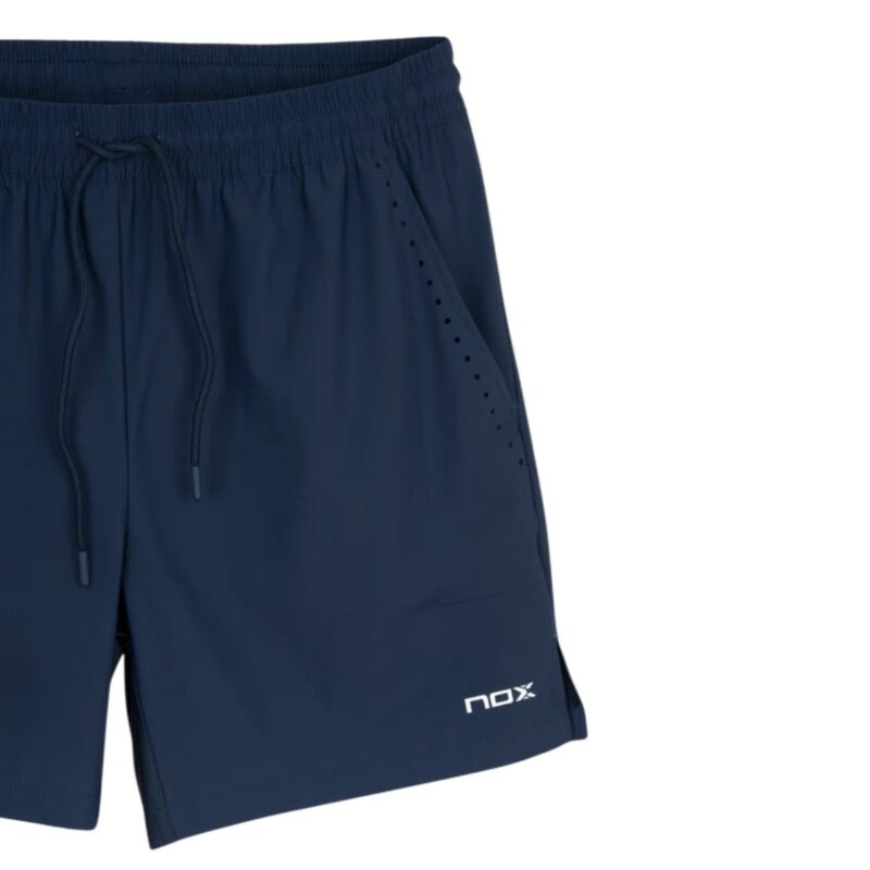 Detalle del Short NOX Team Fit Azul Oscuro