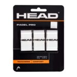Blister 3 Overgrips HEAD Padel Pro Lisos Blancos