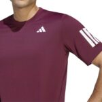 Detalle de la Camiseta Adidas Club 3STR Maroon Detalle de la Camiseta Adidas Club 3STR Maroon