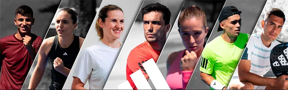 Jugadores de pádel Adidas