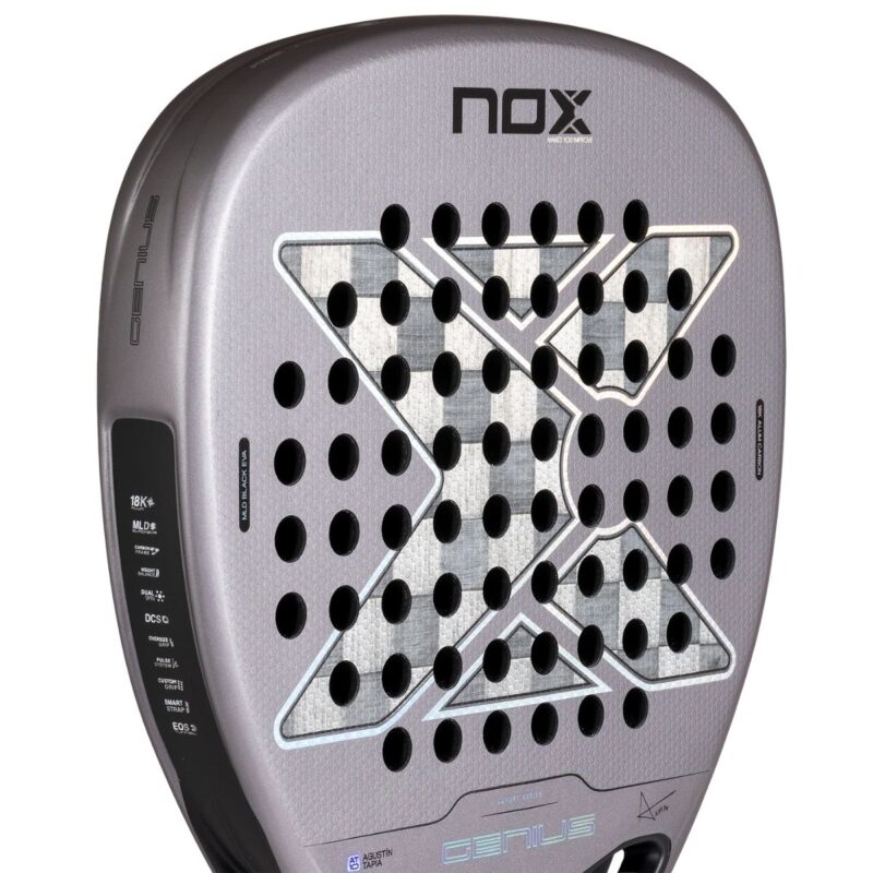 Plano de la Pala NOX Genius Attack 18K Alum 2027
