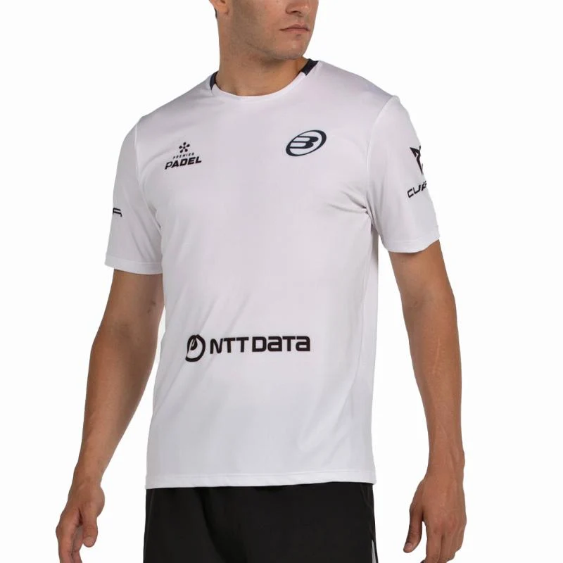 Camiseta Bullpadel Juan Tello Lili blanca
