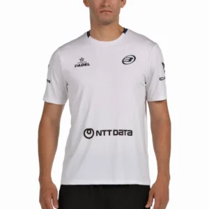 Camiseta Bullpadel Juan Tello Lili blanca
