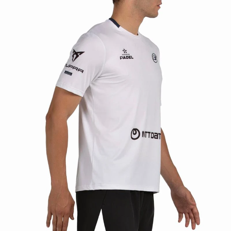 Camiseta Bullpadel Juan Tello Lili blanca