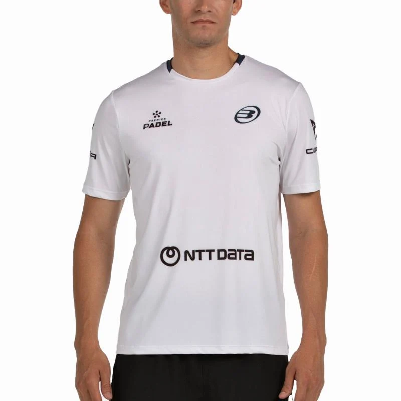 Camiseta Bullpadel Juan Tello Lili blanca